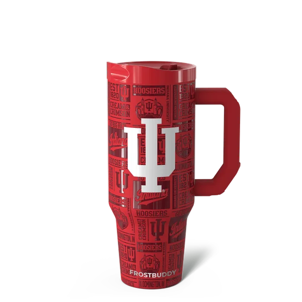 Thicc Buddy 40oz - Indiana Hoosiers, Legacy — thicc40-indiana3dcrimson-one