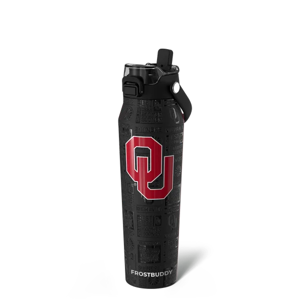 Bottle Buddy 32oz, Oklahoma Sooners, Legacy — bottle32-oklahoma3dblack