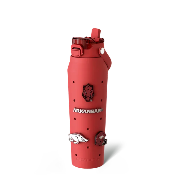 Bottle Buddy 32oz - Arkansas Razorbacks, Skin + Budz Bundle