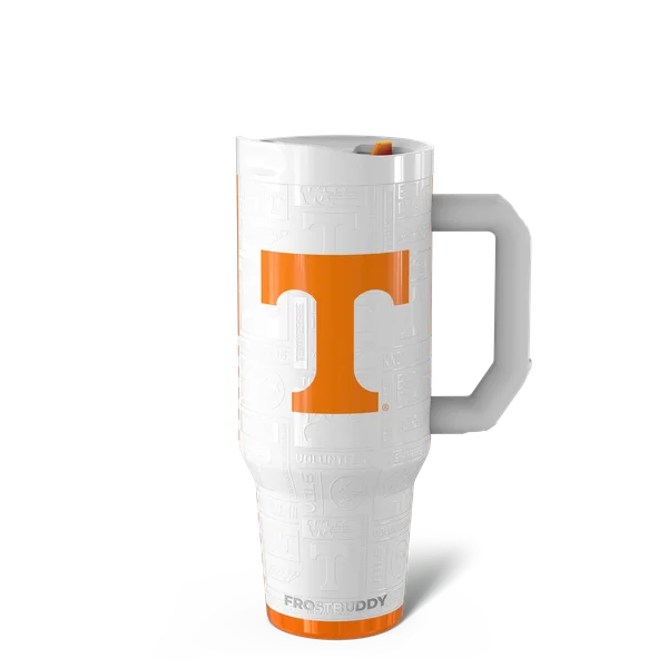 Thicc Buddy 40oz, Tennessee Volunteers, Legacy — thicc40-tennessee3dwhite-one