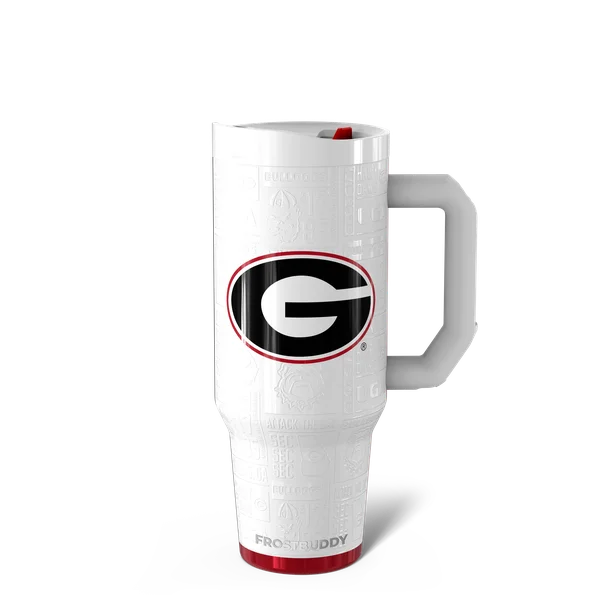 Thicc Buddy 40oz - Georgia Bulldogs, Legacy — thicc40-georgia3dwhite-one
