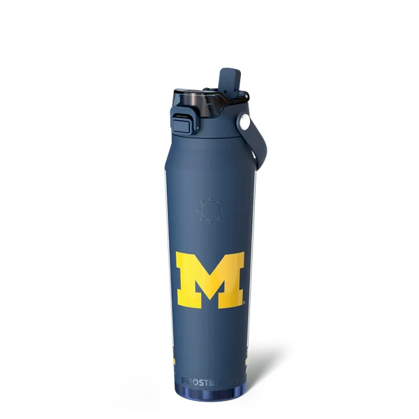 Bottle Buddy 32oz, Michigan Wolverines, Gameday — c-c-navynight-ncaa-michigan-stripe-bottle32